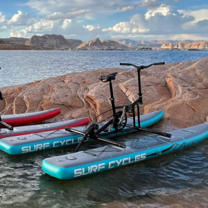 Surf Cycles with Inferno and Glacier colors at Lake Powell near Page Arizona.