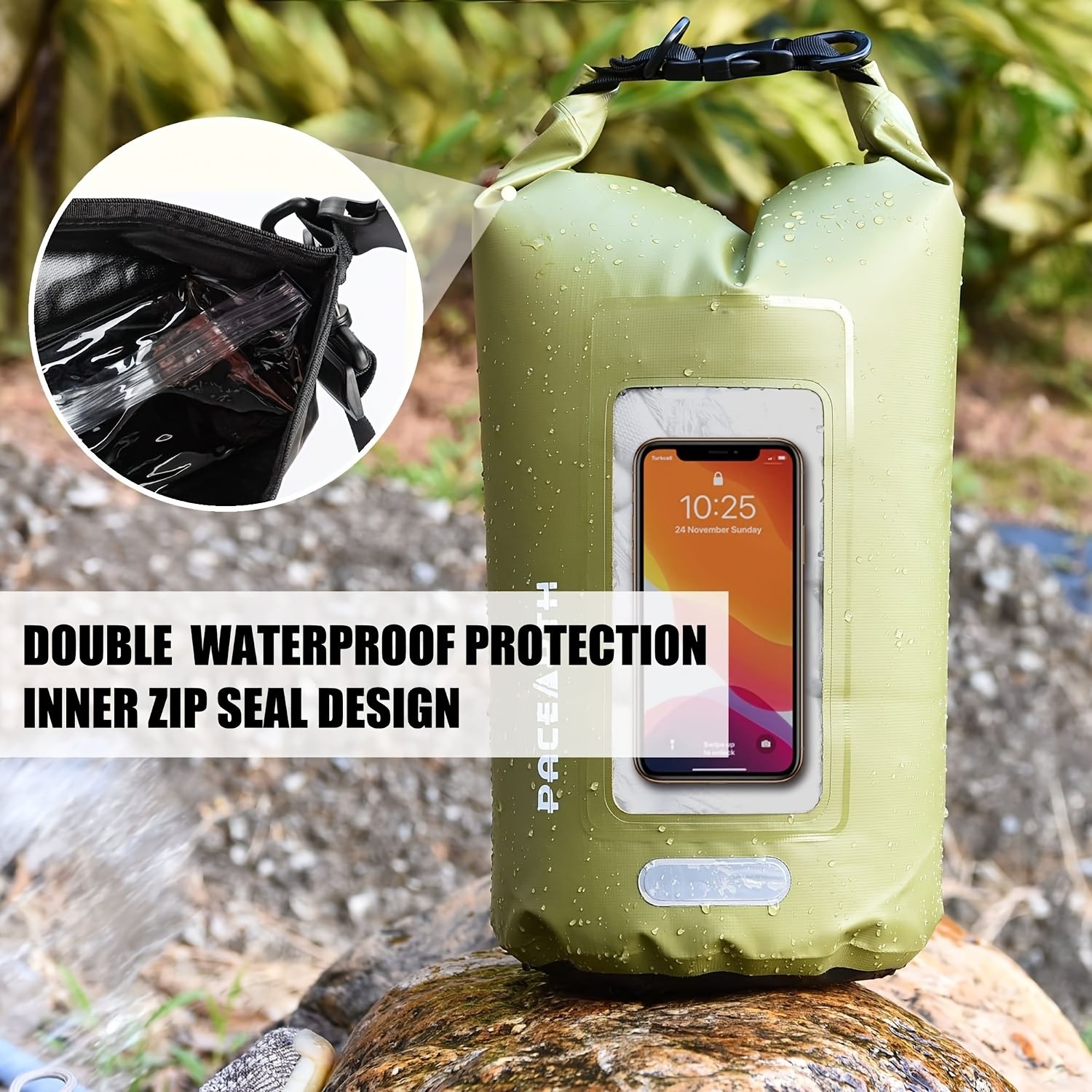 Waterproof Dry Bag 10L/20L/30L; Fishing Bag With Clear Phone Case; Roll Top Lightweight Floating Backpack Dry Sack; Keeps Gear Dry For Kayaking; Camping; Rafting; Boating; Excursion - Image 18